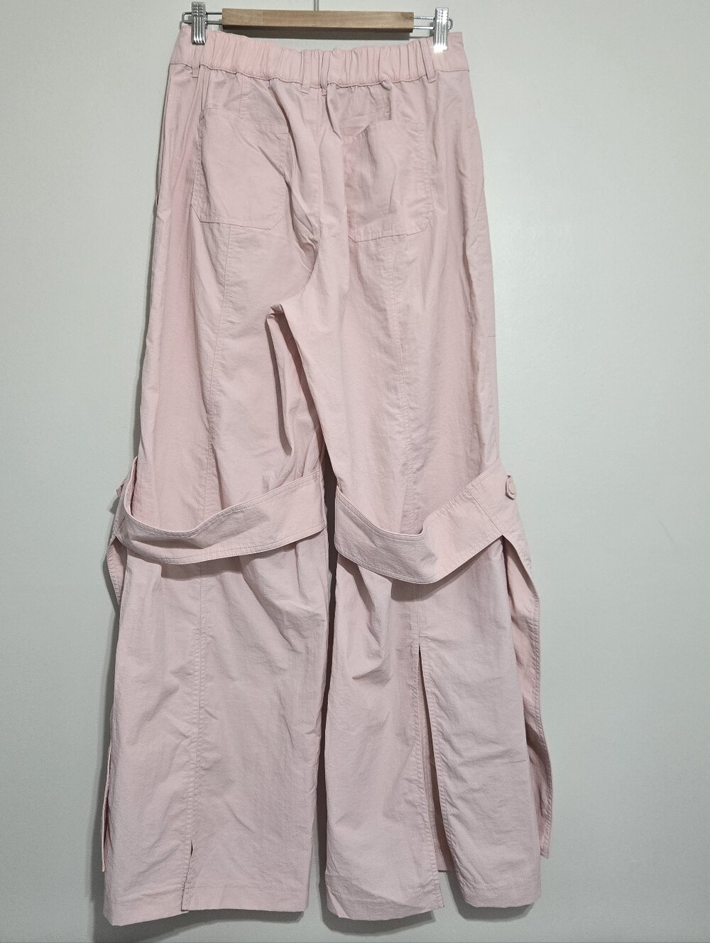 Alo Yoga High-Waist Voyager Trouser Pink Wide Leg M - Picture 6 of 11